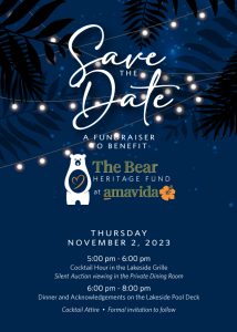 Anavida's The Bear Heritage Fund Raiser Nov 2nd 2023